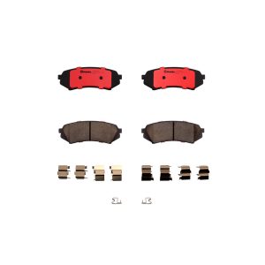 Brembo Brake Pad, Nao, Fmsi Number D773-7640, Ceramic, Set of 4, With Hardware – P83049N