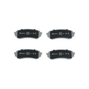 Brembo Brake Pad, Nao, Fmsi Number D773-7640, Ceramic, Set of 4, With Hardware – P83049N