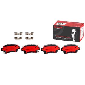 Brembo Brake Pad, Nao, Fmsi Number D822-7695, Ceramic, Set of 4, With Hardware – P83051N