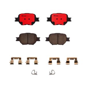 Brembo Brake Pad, Nao, Fmsi Number D817-7691, Ceramic, Set of 4, With Hardware – P83054N