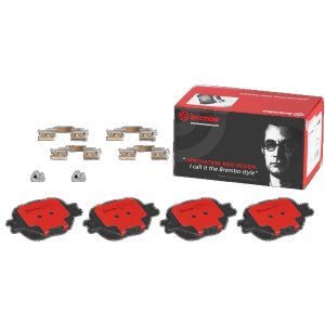 Brembo Brake Pad, Nao, Fmsi Number D817-7691, Ceramic, Set of 4, With Hardware – P83054N