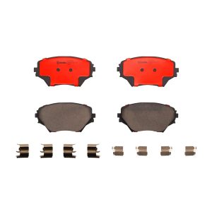Brembo Brake Pad, Nao, Fmsi Number D862-7738, Ceramic, Set of 4, With Hardware – P83055N