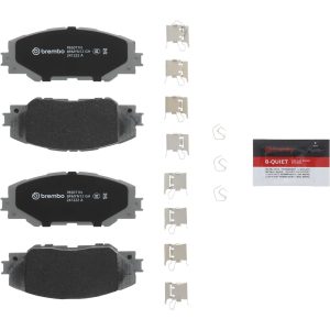 Brembo Brake Pad, Nao, Fmsi Number D1211-8331, Ceramic, Set of 4, With Hardware – P83071N