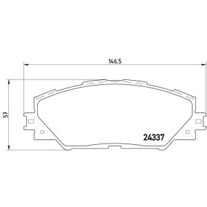 Brembo Brake Pad, Xtra Line, Fmsi Number D1211-8331, Low-Metallic, Set of 4 – P83071X