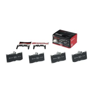 Brembo Brake Pad, Nao, Fmsi Number D1118-8224, Ceramic, Set of 4, With Hardware – P83072N