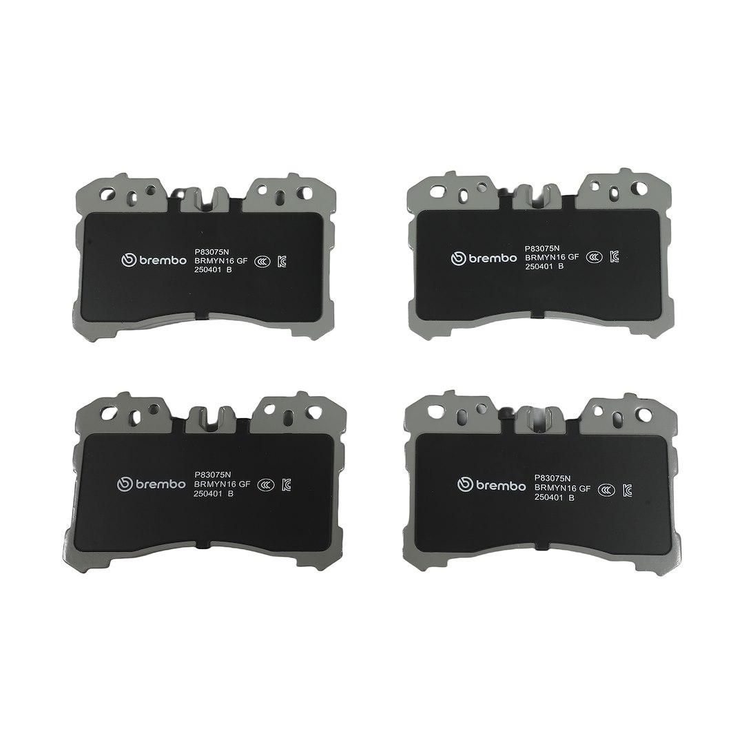 Brembo Brake Pad, Nao, Fmsi Number D1282-8398, Ceramic, Set of 4 – P83075N
