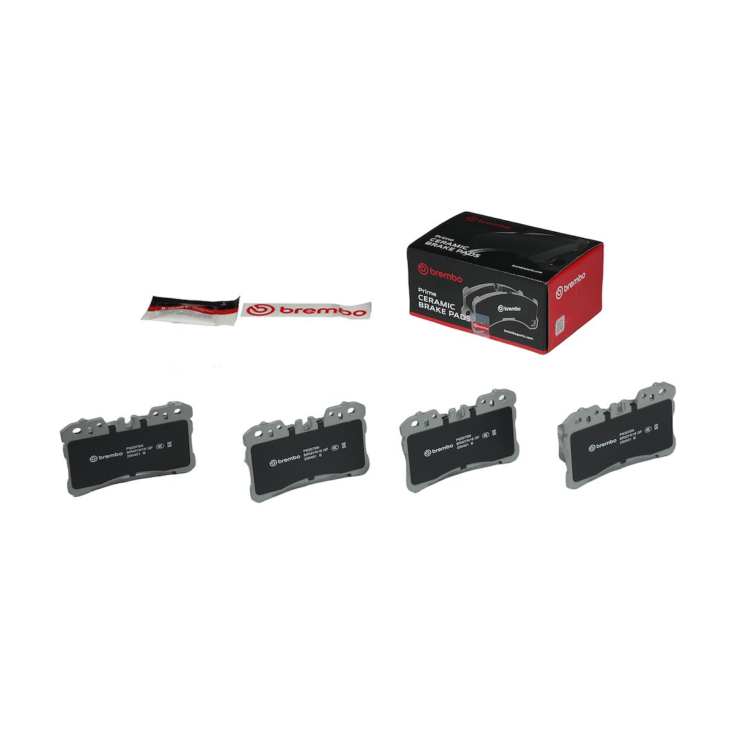Brembo Brake Pad, Nao, Fmsi Number D1282-8398, Ceramic, Set of 4 – P83075N