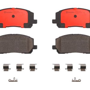 Brembo Brake Pad, Nao, Fmsi Number D884-7761, Ceramic, Set of 4, With Hardware – P83078N