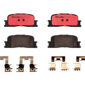 Brembo Brake Pad, Nao, Fmsi Number D885-7762, Ceramic, Set of 4, With Hardware – P83088N