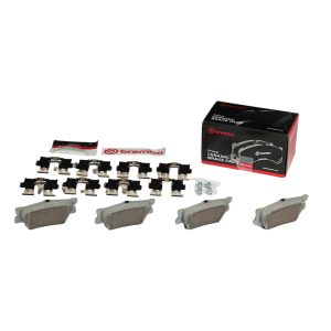 Brembo Brake Pad, Nao, Fmsi Number D1212-8332, Ceramic, Set of 4, With Hardware – P83089N