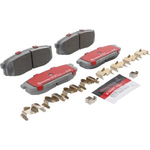 Brembo Brake Pad, Xtra Severe Duty, Fmsi Number D1304-8420, Ceramic, Set of 4, With Pad Shims and Brake Lubricant – P83098SD