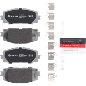 Brembo Brake Pad, Nao, Fmsi Number D1184-8538, Ceramic, Set of 4, With Hardware – P83106N