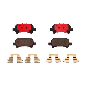 Brembo Brake Pad, Nao, Fmsi Number D828-7701, Ceramic, Set of 4, With Hardware – P83110N