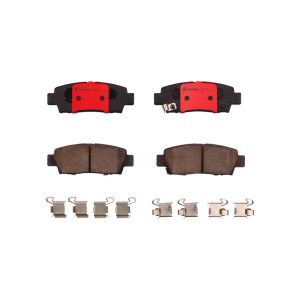 Brembo Brake Pad, Nao, Fmsi Number D672-7553, Ceramic, Set of 4, With Hardware – P83123N