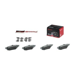 Brembo Brake Pad, Nao, Fmsi Number D1391-8841, Ceramic, Set of 4, With Hardware – P83132N