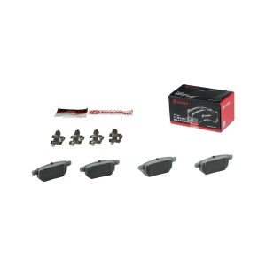 Brembo Brake Pad, Nao, Fmsi Number D1423-8463, Ceramic, Set of 4, With Hardware – P83133N