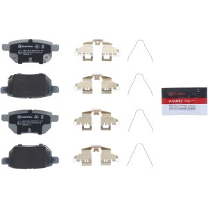 Brembo Brake Pad, Nao, Fmsi Number D1423-8463, Ceramic, Set of 4, With Hardware – P83133N