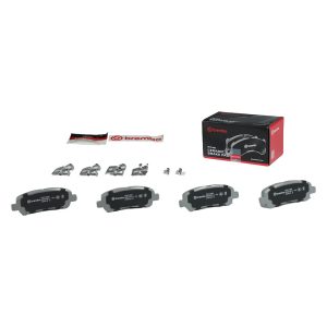 Brembo Brake Pad, Nao, Fmsi Number D1325-8437, Ceramic, Set of 4, With Hardware – P83138N
