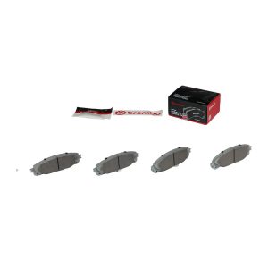 Brembo Brake Pad, Nao, Fmsi Number D1567-8776, Ceramic, Set of 4, With Hardware – P83145N