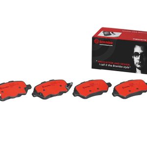 Brembo Brake Pad, Nao, Fmsi Number D1402-8510, Ceramic, Set of 4, With Hardware – P83158N