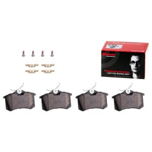 Brembo Brake Pad, Nao, Fmsi Number D684-7571, Ceramic, Set of 4, With Hardware – P85011N