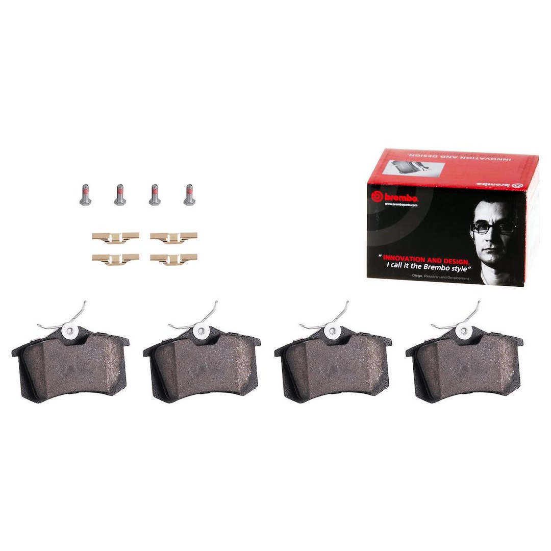 Brembo Brake Pad, Nao, Fmsi Number D684-7571, Ceramic, Set of 4, With Hardware – P85011N