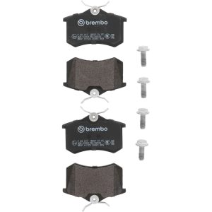 Brembo Brake Pad, Fmsi Number D1112-8216, Low-Metallic, Set of 4, With Hardware – P85017