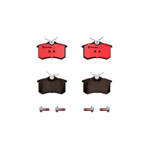 Brembo Brake Pad, Nao, Fmsi Number D1112-8216, Ceramic, Set of 4, With Hardware – P85017N