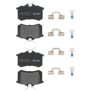 Brembo Brake Pad, Fmsi Number D340-7335, Low-Metallic, Set of 4, With Hardware – P85020