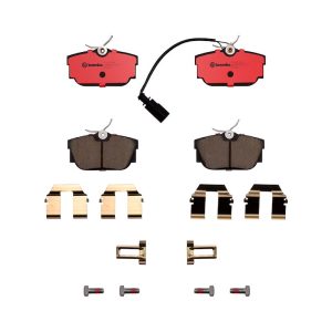 Brembo Brake Pad, Nao, Fmsi Number D808-7681/ D808-7685/ D877-7755, Ceramic, Set of 4 – P85046N