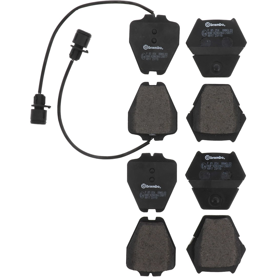 Brembo Brake Pad, Fmsi Number D912-7725, Low-Metallic, Set of 4 – P85054