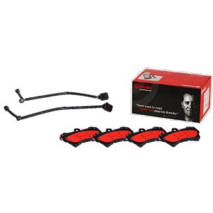 Brembo Brake Pad, Nao, Fmsi Number D977-7878/ D1014-7878, Ceramic, Set of 4 – P85065N