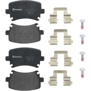 Brembo Brake Pad, Fmsi Number D1108-8213, Low-Metallic, Set of 4, With Hardware – P85073