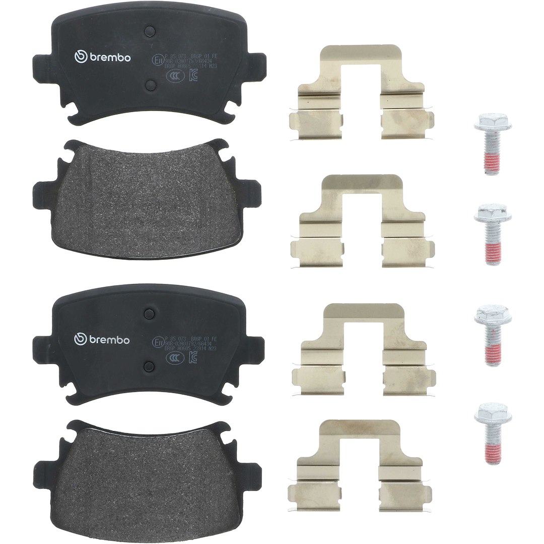 Brembo Brake Pad, Fmsi Number D1108-8213, Low-Metallic, Set of 4, With Hardware – P85073