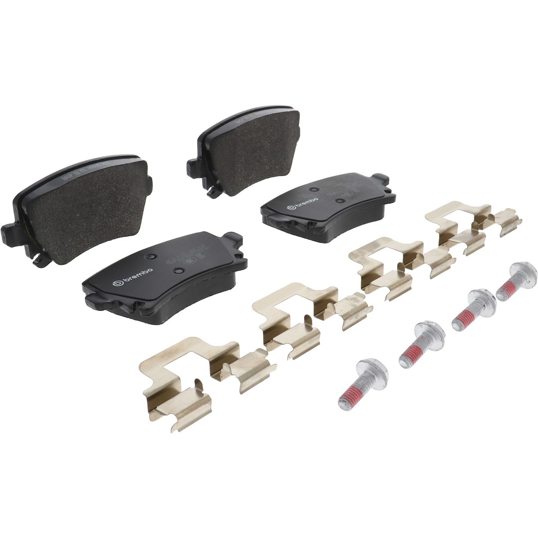 Brembo Brake Pad, Fmsi Number D1108-8213, Low-Metallic, Set of 4, With Hardware – P85073