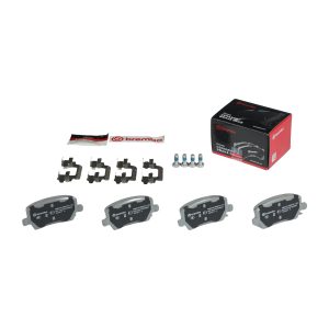 Brembo Brake Pad, Nao, Fmsi Number D1108-8213, Ceramic, Set of 4, With Hardware – P85073N