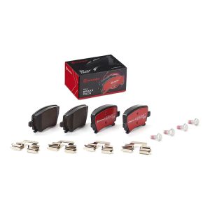 Brembo Brake Pad, Xtra Line, Fmsi Number D1108-8213, Low-Metallic, Set of 4, With Mounting Hardware – P85073X