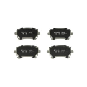 Brembo Brake Pad, Nao, Fmsi Number D1018-7921, Ceramic, Set of 4, With Hardware – P85076N