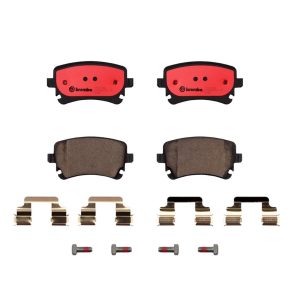 Brembo Brake Pad, Nao, Fmsi Number D1018-7921, Ceramic, Set of 4, With Hardware – P85076N