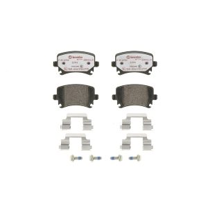 Brembo Brake Pad, Xtra Line, Fmsi Number D1108-8213, Low-Metallic, Set of 4, With Mounting Hardware – P85095X