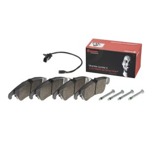 Brembo Brake Pad, Fmsi Number D1322-8434, Low-Metallic, Set of 4, With Hardware – P85098