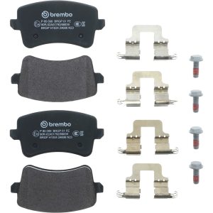 Brembo Brake Pad, Fmsi Number D1386-8494, Low-Metallic, Set of 4, With Hardware – P85099