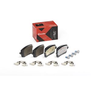 Brembo Brake Pad, Xtra Line, Fmsi Number D1386-8494, Low-Metallic, Set of 4, With Mounting Hardware – P85099X