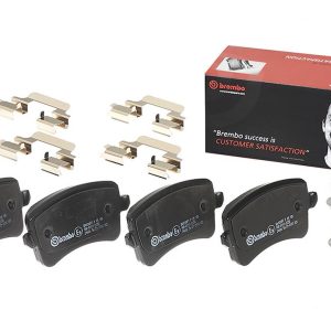 Brembo Brake Pad, Fmsi Number D1386-8494, Low-Metallic, Set of 4, With Hardware/ Brake Caliper Screws – P85100