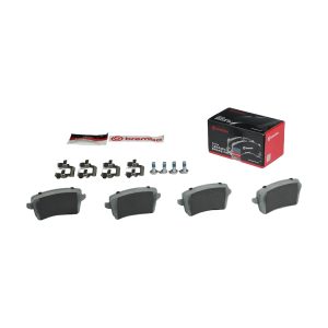 Brembo Brake Pad, Nao, Fmsi Number D1386-8494, Ceramic, Set of 4, With Hardware/ Brake Caliper Screws – P85100N