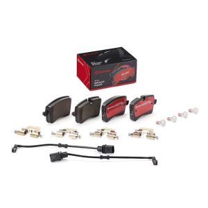 Brembo Brake Pad, Xtra Line, Fmsi Number D1547-8785, Low-Metallic, Set of 4, With Pad Wear Sensor and Mounting Hardware – P85118X