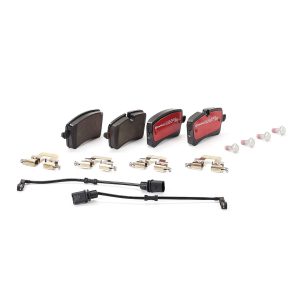 Brembo Brake Pad, Xtra Line, Fmsi Number D1547-8785, Low-Metallic, Set of 4, With Pad Wear Sensor and Mounting Hardware – P85118X