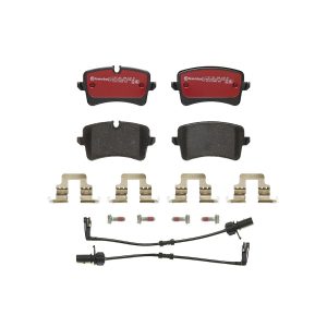 Brembo Brake Pad, Xtra Line, Fmsi Number D1547-8785, Low-Metallic, Set of 4, With Pad Wear Sensor and Mounting Hardware – P85118X