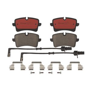 Brembo Brake Pad, Nao, Fmsi Number D1547-8755, Ceramic, Set of 4, With Hardware/ Brake Caliper Screws – P85119N