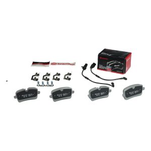 Brembo Brake Pad, Nao, Fmsi Number D1547-8755, Ceramic, Set of 4, With Hardware/ Brake Caliper Screws – P85119N